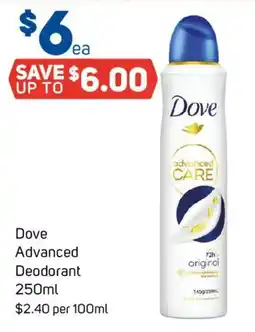 Foodland Dove Advanced Deodorant offer