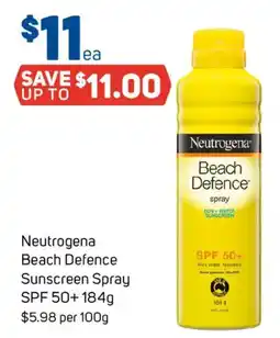 Foodland Neutrogena Beach Defence Sunscreen Spray offer