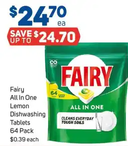 Foodland Fairy All In One Lemon Dishwashing Tablets offer