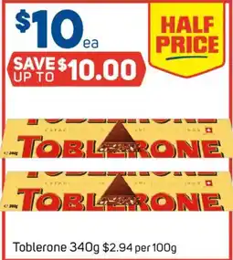 Foodland Toblerone offer
