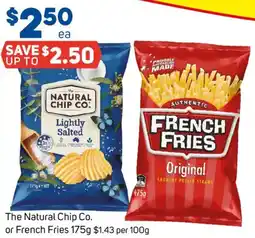 Foodland The Natural Chip Co. Lightly Salted offer