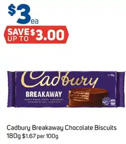 Foodland Cadbury Breakaway Chocolate Biscuits offer