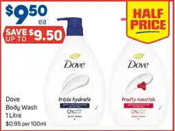 Foodland Dove Body Wash offer