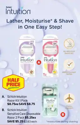 Foodland Schick Intuition Razor Kit offer