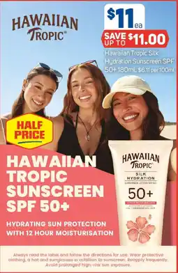 Foodland Hawaiian Tropic Sunscreen SPF 50+ offer