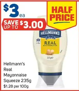 Foodland Hellmann's Real Mayonnaise Squeeze offer
