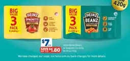 Foodland Heinz Baked Beans or Spaghetti offer