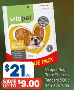 Foodland Vitapet Dog Treat Chicken Tenders offer