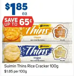 Foodland Suimin Thins Rice Cracker offer