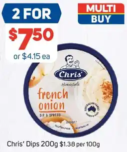 Foodland Chris' French Onion Dip & Spread offer