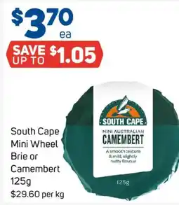 Foodland South Cape Mini Wheel Brie or Camembert offer