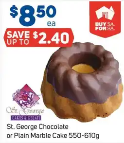 Foodland St. George Chocolate or Plain Marble Cake offer