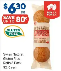 Foodland Swiss Natürál Gluten Free Rolls offer