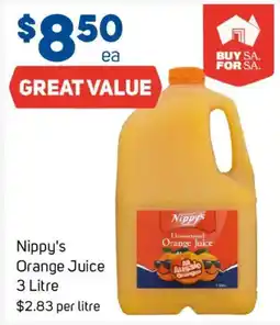 Foodland Nippy's Orange Juice offer