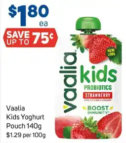 Foodland Vaalia Kids Yoghurt Pouch offer