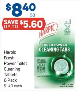 Foodland Harpic Fresh Power Toilet Cleaning Tablets offer