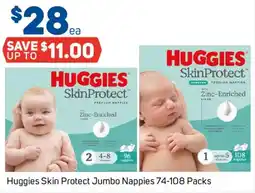 Foodland Huggies Skin Protect Jumbo Nappies offer