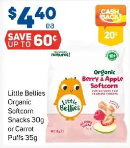 Foodland Little Bellies Organic Softcorn Snacks offer