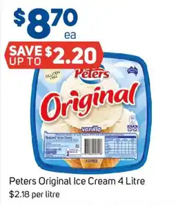 Foodland Peters Original Ice Cream offer
