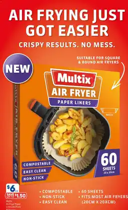 Foodland Multix Air Fryer Paper Liners offer