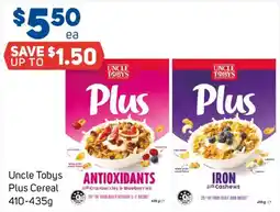 Foodland Uncle Tobys Plus Cereal offer