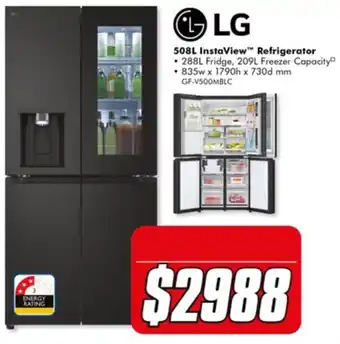 The Good Guys LG 508L InstaView Refrigerator offer