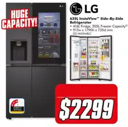 The Good Guys LG 635L InstaView Side-By-Side Refrigerator offer