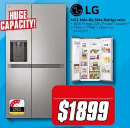The Good Guys LG 641L Side-By-Side Refrigerator offer