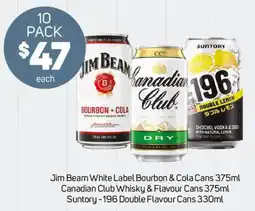 Foodland Jim Beam White Label Bourbon & Cola Cans offer