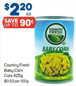 Foodland Country Fresh Baby Corn Cuts offer