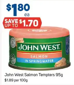 Foodland John West Salmon Tempters offer