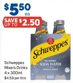 Foodland Schweppes Mixers Drinks offer