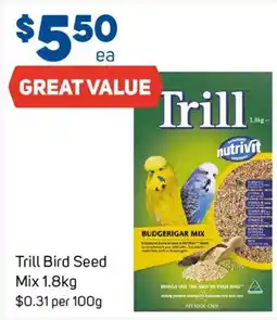 Foodland Trill Bird Seed Mix offer