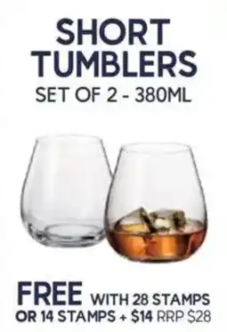 Drakes Short Tumblers offer