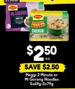 Drakes Maggi 2 Minute or Mi Goreng Noodles offer