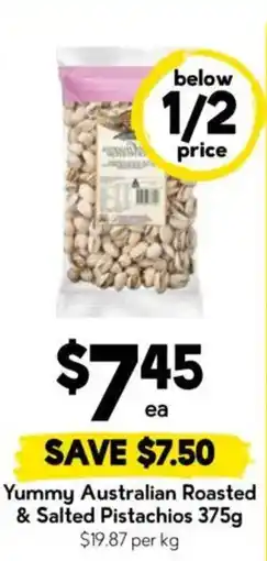 Drakes Yummy Australian Roasted & Salted Pistachios offer