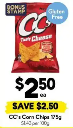 Drakes CC's Corn Chips offer