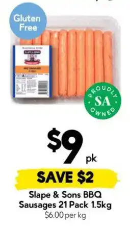 Drakes Slope & Sons BBQ Sausages offer
