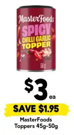 Drakes MasterFoods Spicy Chilli Garlic Topper offer