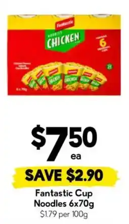 Drakes Fantastic Cup Noodles offer