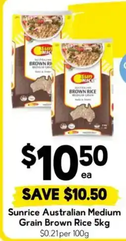 Drakes Sunrice Australian Medium Grain Brown Rice offer