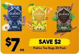 Drakes Pukka Tea Bags 20 Pack offer