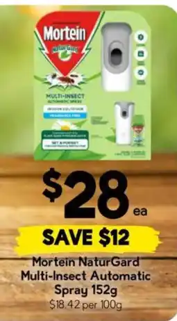 Drakes Mortein NaturGard Multi-Insect Automatic Spray offer