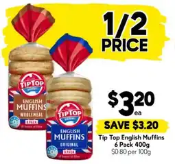 Drakes Tip Top English Muffins offer