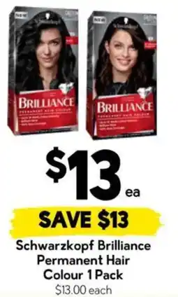 Drakes Schwarzkopf Brilliance Permanent Hair Colour 1 Pack offer