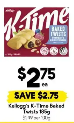 Drakes Kellogg's K-Time Baked Twists offer