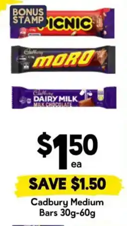 Drakes Cadbury Medium Bars offer