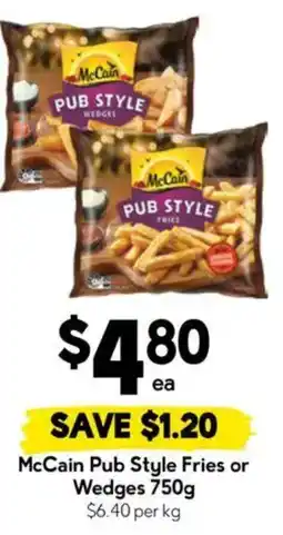 Drakes McCain Pub Style Fries or Wedges offer
