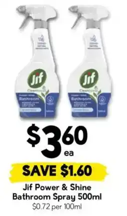 Drakes Jif Power & Shine Bathroom Spray offer