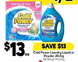 Drakes Cold Power Laundry Liquid or Powder offer